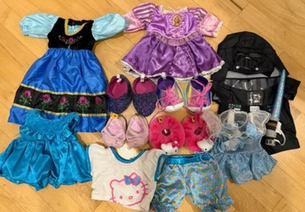 Build A Bear Lot BAB Clothes Outfits 4 Shoes Princesses Hello Kitty Darth Vader